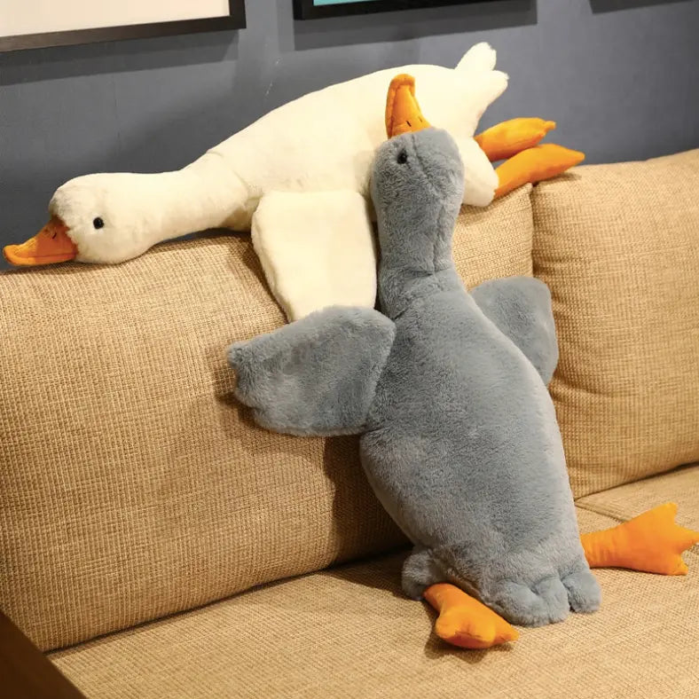 Fluffy Duck Plush Toy Pillow-0