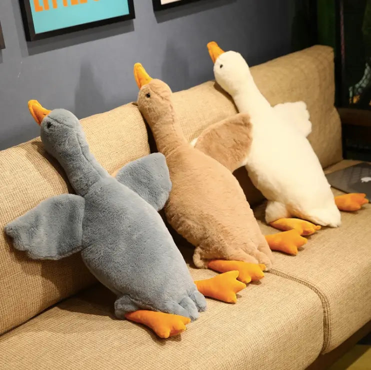 Fluffy Duck Plush Toy Pillow-1