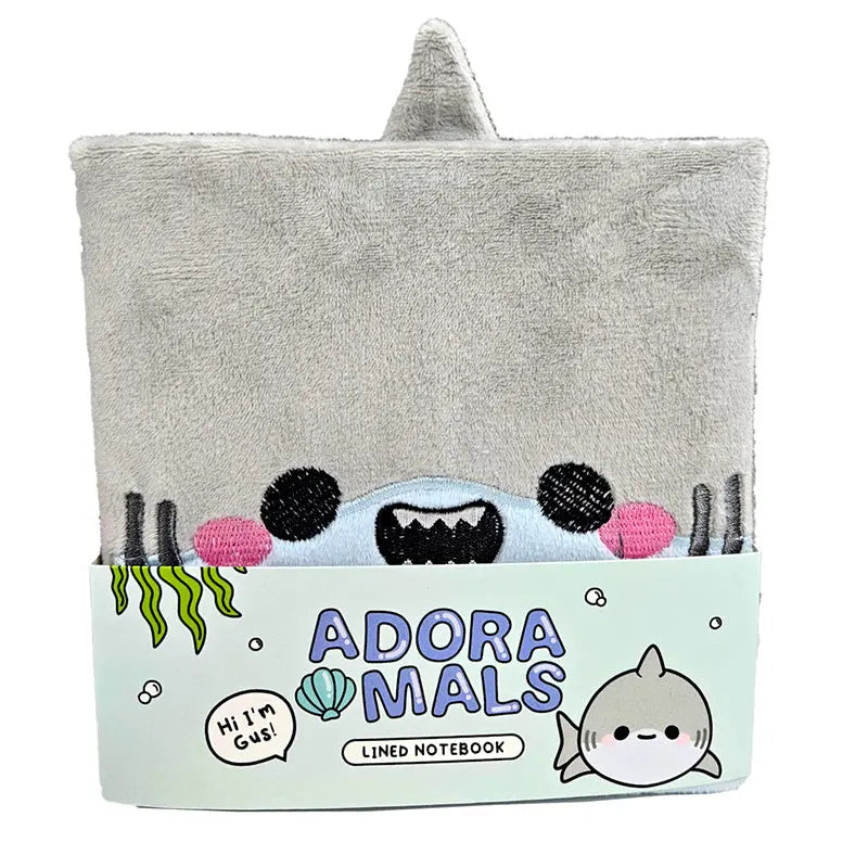 Fluffy Plush Notebook - Adoramals Shark MEMO118-0