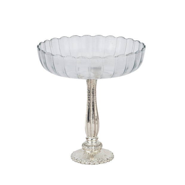Fluted Glass Display Bowl - Memoriex 