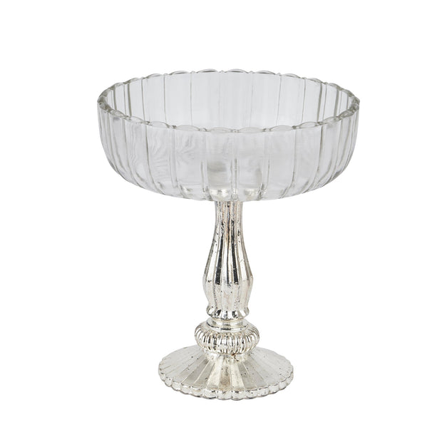 Fluted Glass Display Bowl - Memoriex 