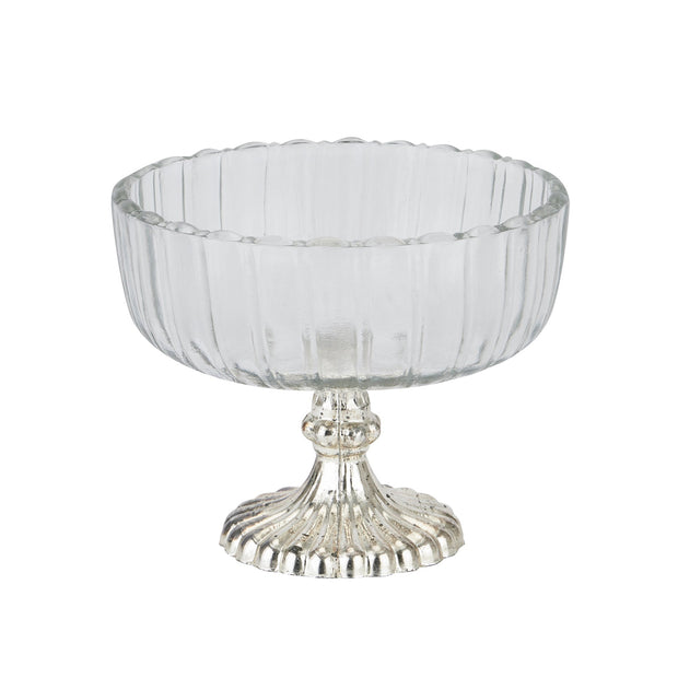 Fluted Glass Display Bowl - Memoriex 