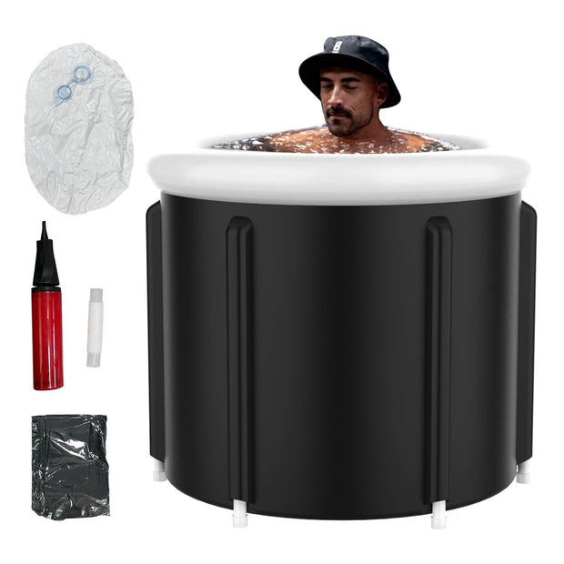 Portable Foldable Bathtub for Adults | Insulated Soaking Tub & Ice Bath for Small Bathrooms - Memoriex