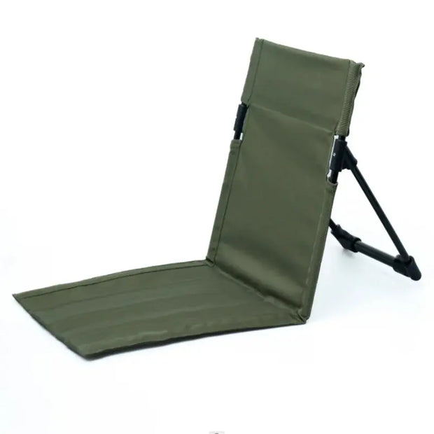 Foldable Camping Chair Outdoor Garden Park Single Lazy Chair Backrest Cushion Picnic Camping Folding Back Chair Beach Chairs - Memoriex 