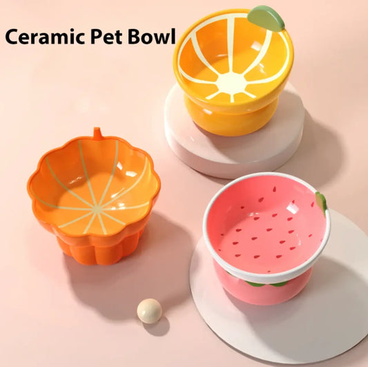 Food Shape Ceramic Pet Bowl-0