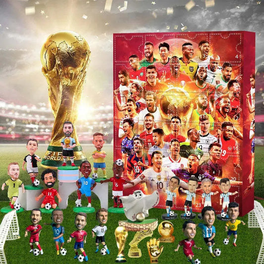 Football Blind Box World Cup PVC Star Ornament Football Star Blind Box Comes to the Football World Handmade - Memoriex 