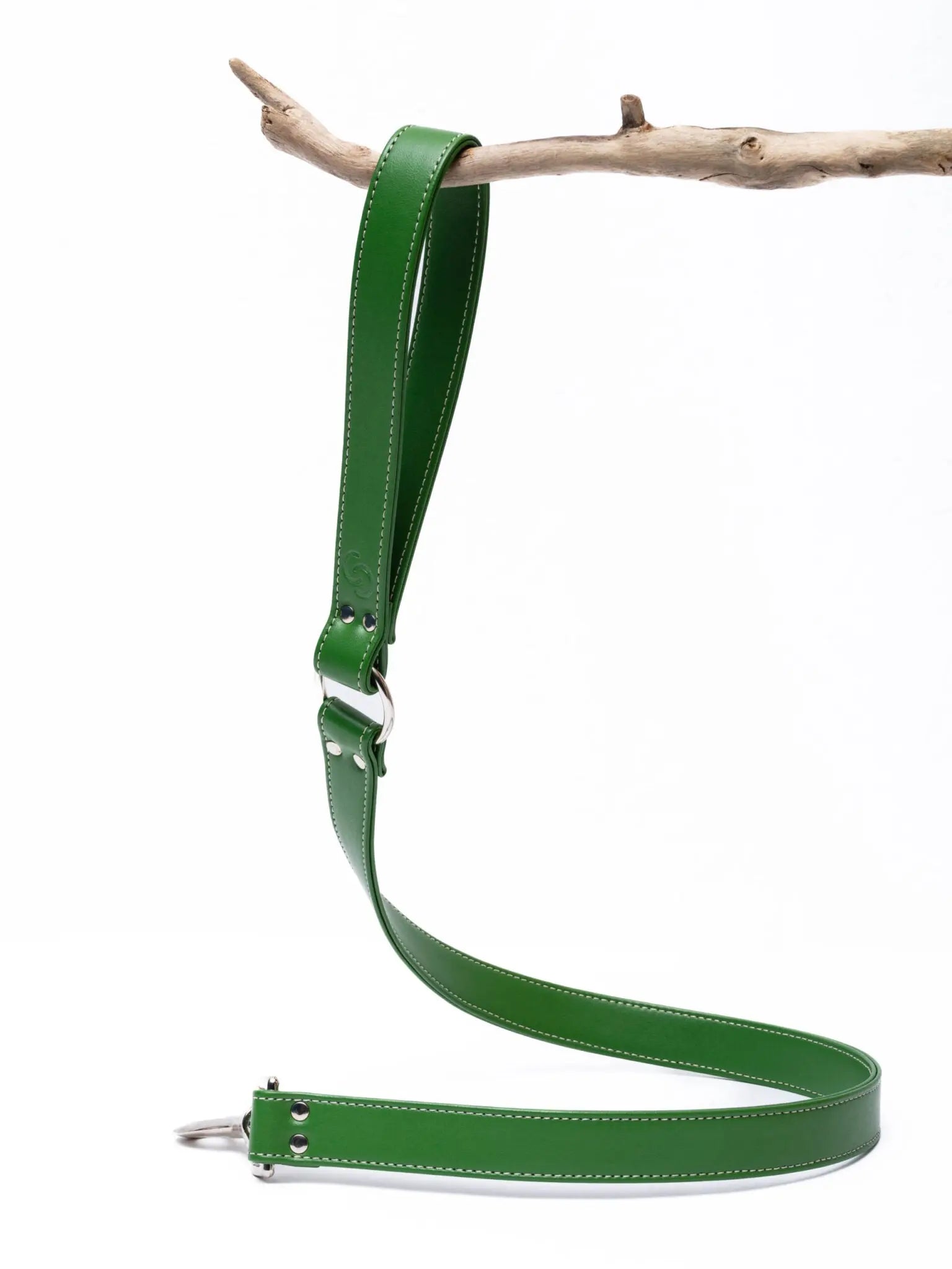 Forest Green Dog Lead (Vegan Apple Leather) – by Skylos Collective - Memoriex