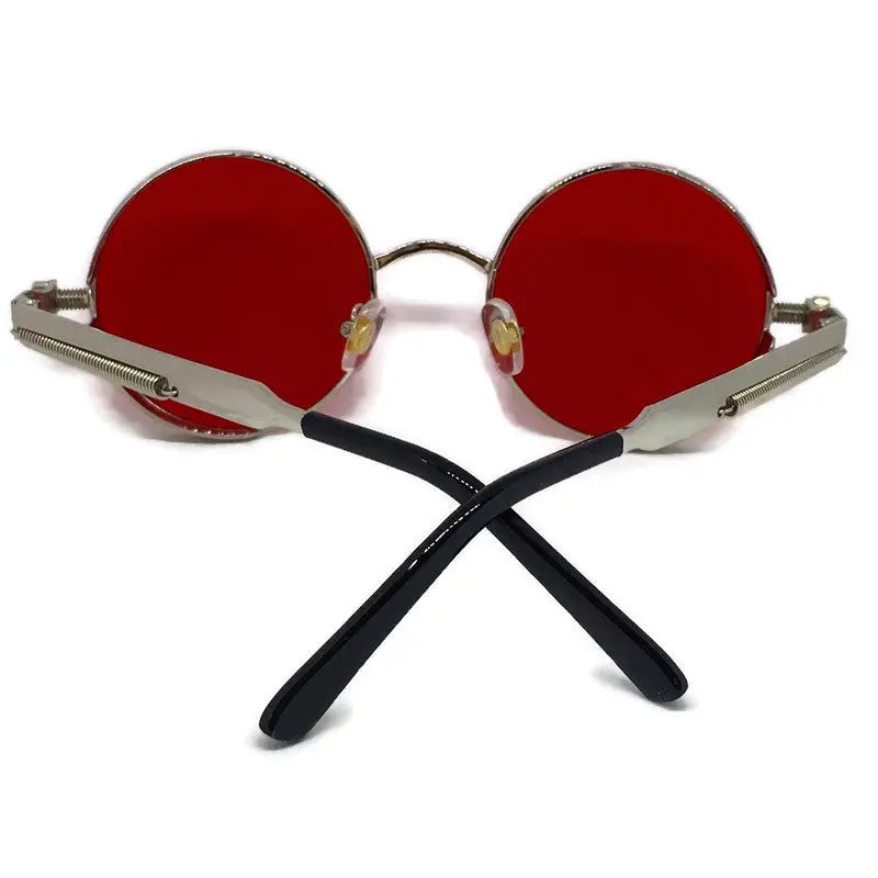 Framed Red x Silver Sunglasses-3