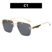 Frameless sunglasses, new trendy women's sunglasses, UV resistant driving ins, European and American sunglasses, high-end feel - Memoriex 