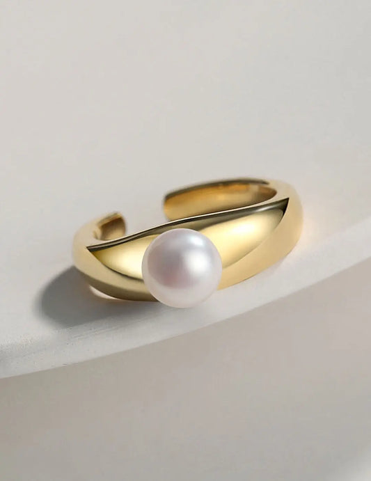 Freshwater Pearl Open Tail Ring-0