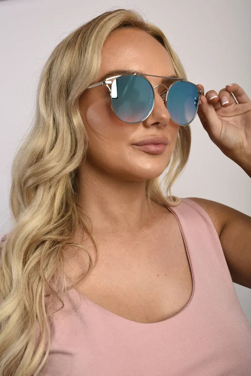 Full Rim Round Sunglasses-1