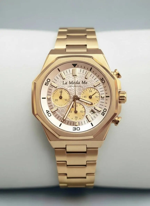 G-Euo Limited Edition Gold Tone Watch - Exclusive Luxury-0