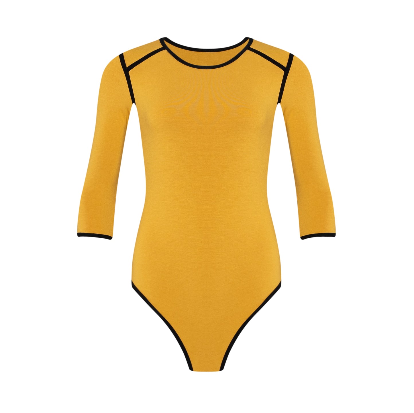 GIRL Two tone Eco bodysuit in Canary Yellow by BrunnaCo-4