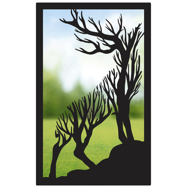 Roaring Stag, SunCatcher Garden Mirror Highland Stag Design-0