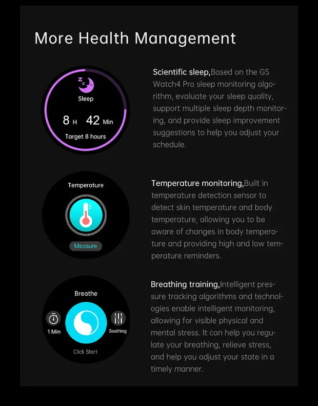 GS Watch4 Pro Smart Bracelet - Memoriex 
