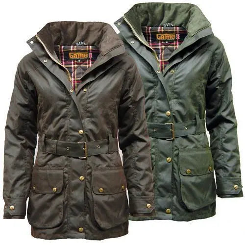 Game Cantrell Padded Antique Waxed Jacket - Memoriex 