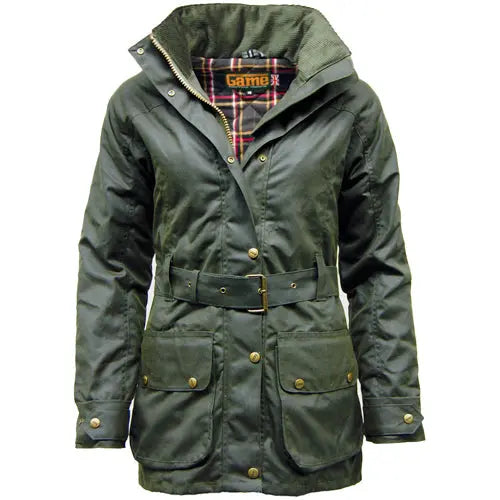 Game Cantrell Padded Antique Waxed Jacket - Memoriex 