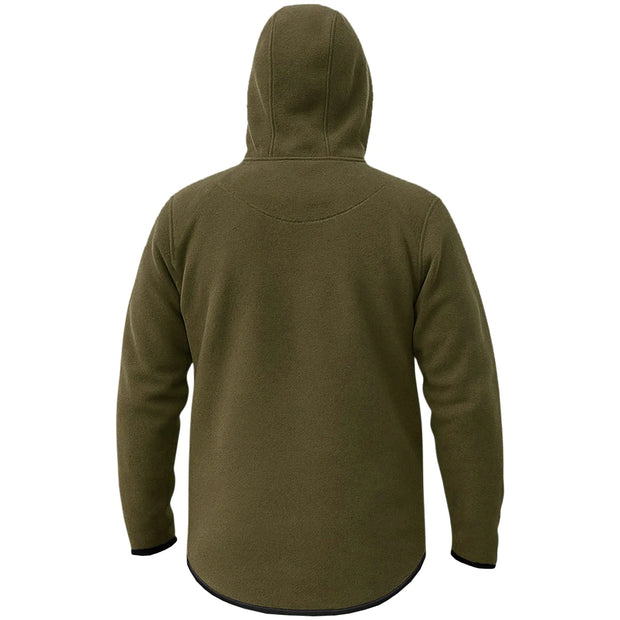 Game Mens Alpine Fleece 1/4 Zip Curved Hoodie-2