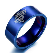 Game of Thrones Ice Wolf Men Rings - Memoriex 