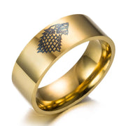 Game of Thrones Ice Wolf Men Rings - Memoriex 