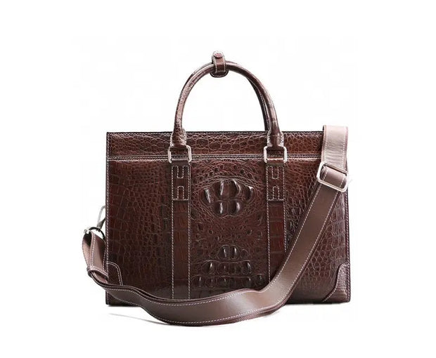 Genuine Crocodile Leather  Briefcase-4