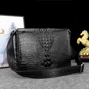 Genuine Crocodile Leather Postal Messenger Bag-1