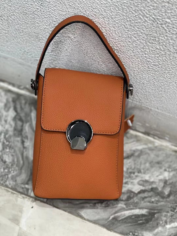 Genuine Leather Mobile Phone Korean Style Fashion Crossbody All-matching - Memoriex 