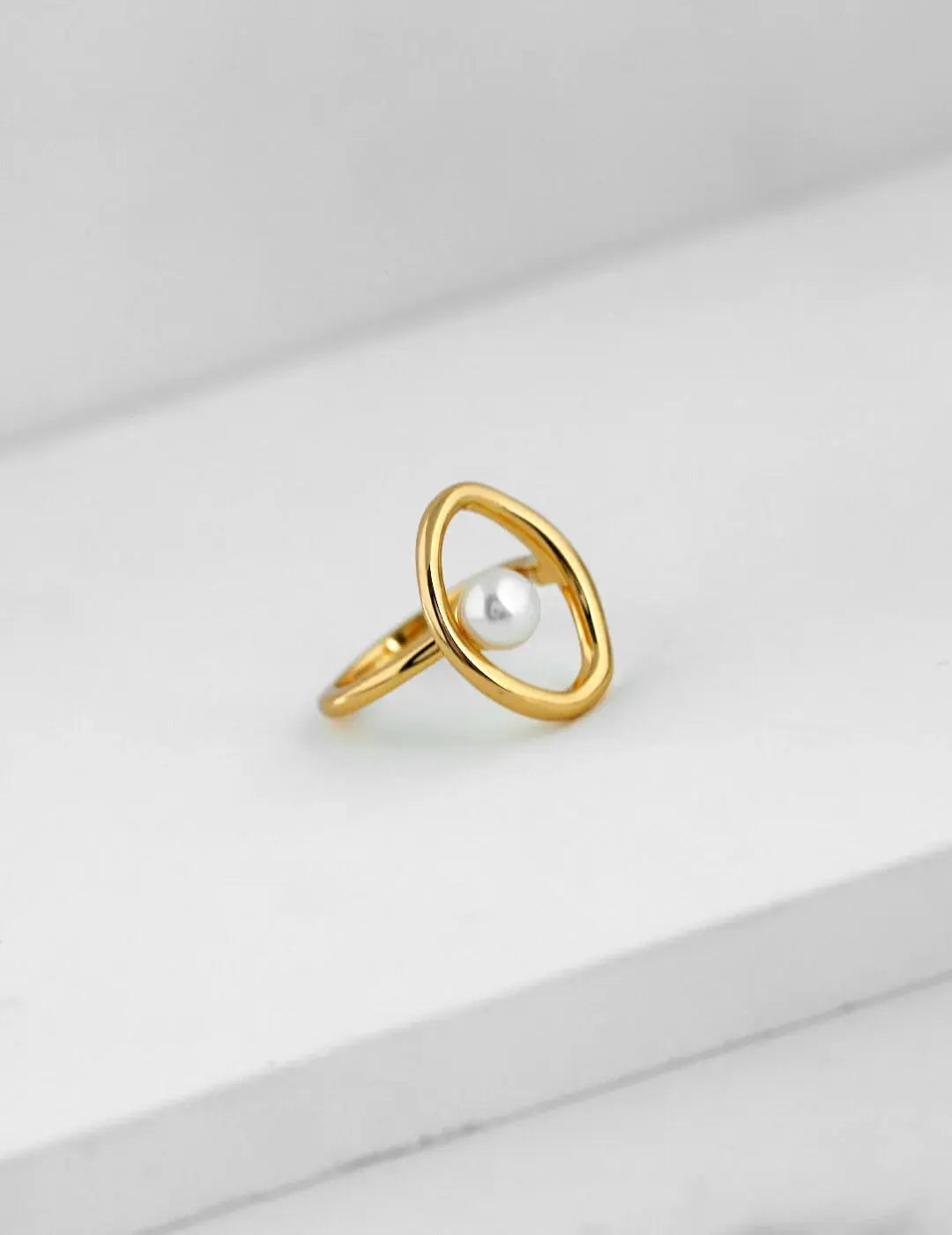 Geometric Open Circle Ring-2