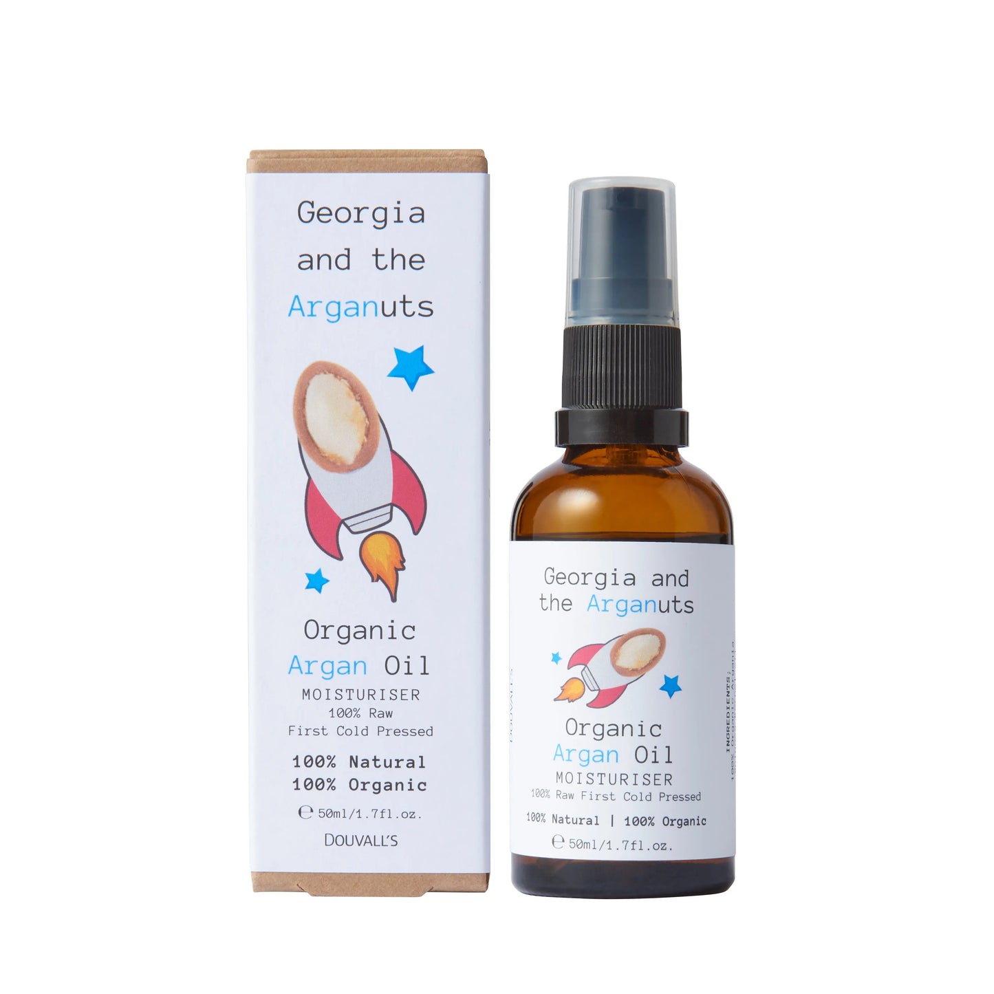 Georgia and the Arganuts Children's Organic Argan Oil Moisturiser 50ml | Nourishing and Soothing Care for Sensitive Skin - Memoriex