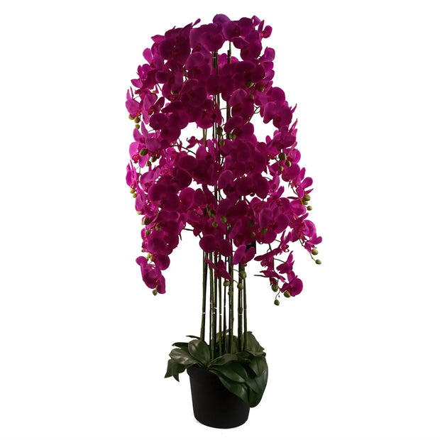 Giant Purple Orchid Plant - Artificial - 189 flowers REAL TOUCH-0