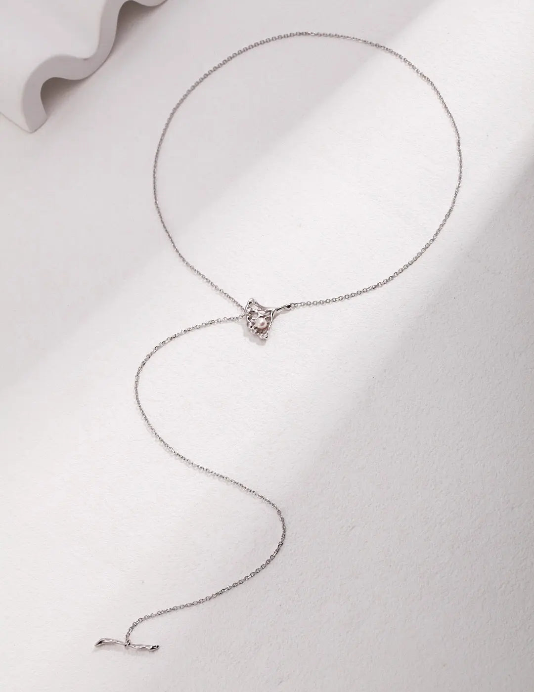 Ginkgo Leaf Pearls Necklace-1