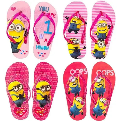 Girls Licenced Minions Flip Flops-0