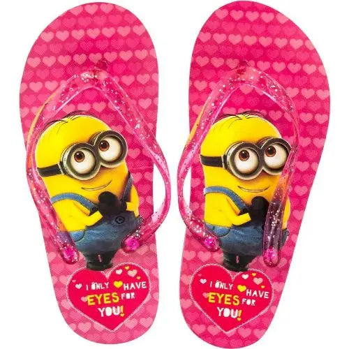 Girls Licenced Minions Flip Flops-2