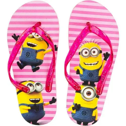 Girls Licenced Minions Flip Flops-3