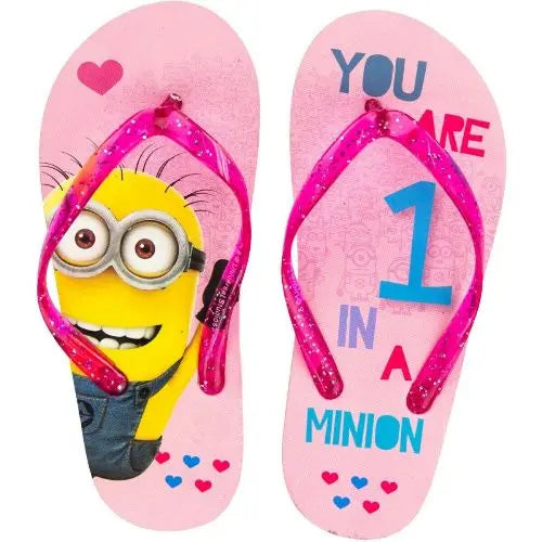 Girls Licenced Minions Flip Flops-4