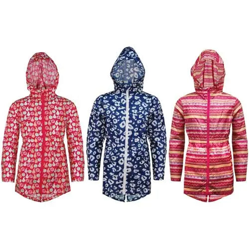 Girls Ruth Packaway Printed Cagoule - Memoriex 