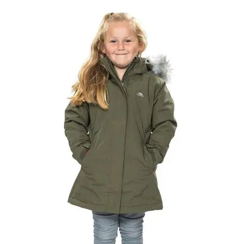 Girls Trespass Fame Waterproof Parka Jacket-1