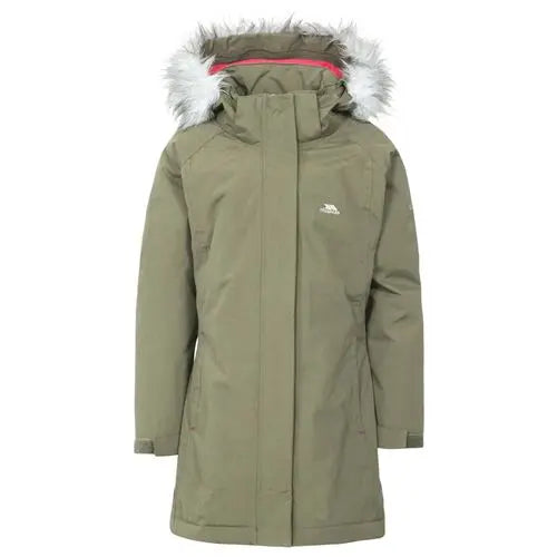 Girls Trespass Fame Waterproof Parka Jacket-5