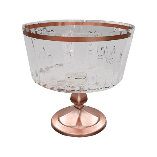 Glass Cake Server with Stand Bronze 20cm-0