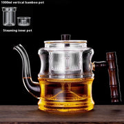 Glass Teapot High Temperature And Thickening Kettle Automatic Tea Steamer Home Kettle Electric Pottery Stove Bamboo Pot - Memoriex 