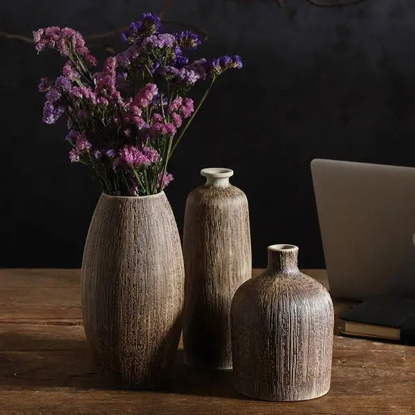 Goli Round Ceramic Retro Style Vase - Memoriex 