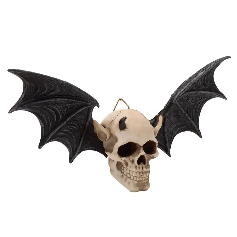 Gothic Wall Plaque - Devil Bat Skull SK375-0