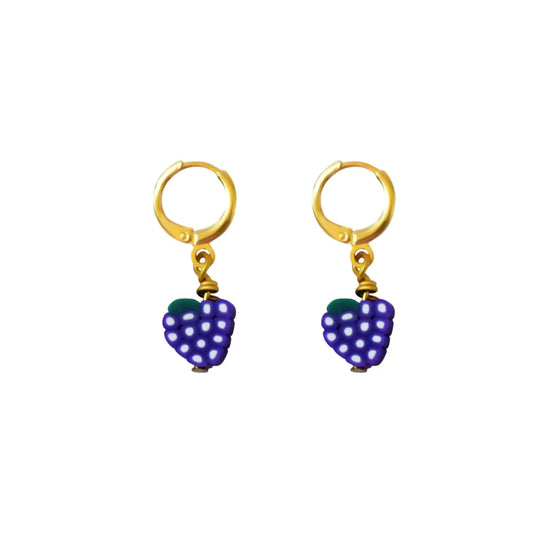 Grapes Fruit Earrings - Memoriex