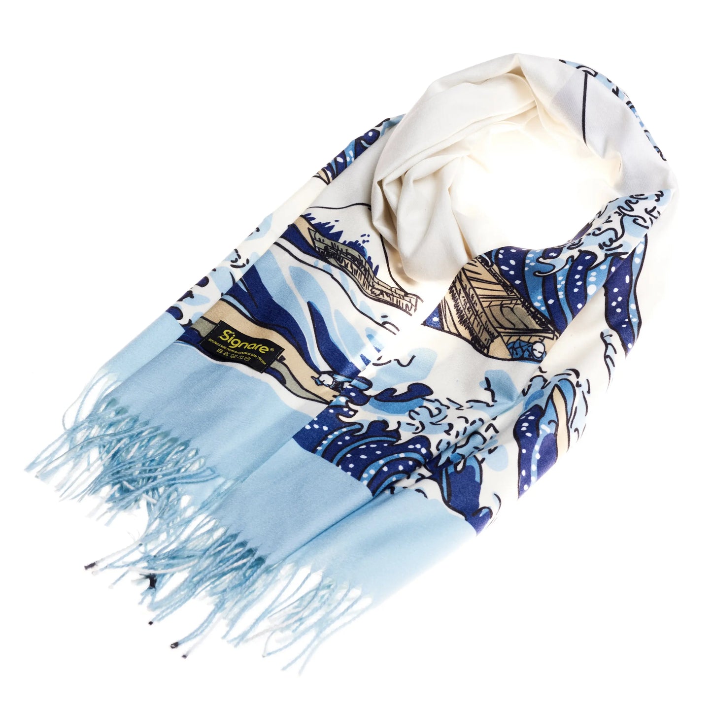 Great Wave of Kanagawa - Art Pashmina-1