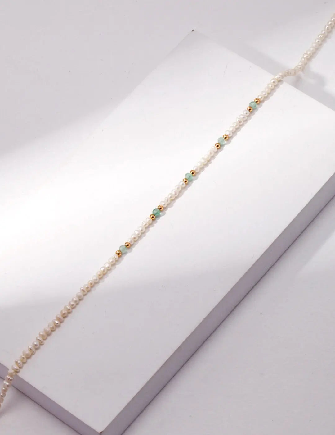 Green Strawberry Crystal Pearl Necklace - Memoriex