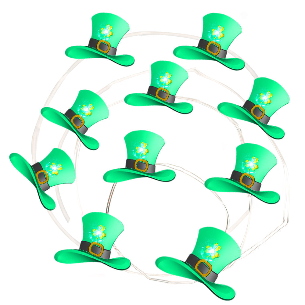 St Patrick's Day Hat Decorations Lights,8 Modes-2