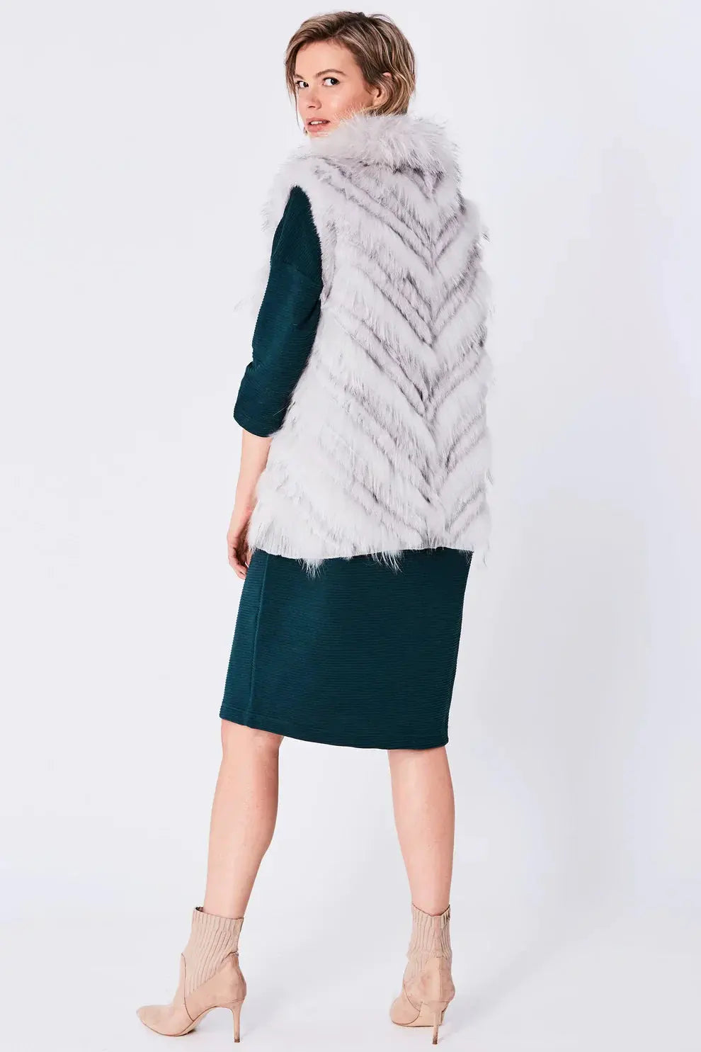 Grey Fox and Coney Fur Gilet-2