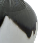 Grey Shadows Table Lamp With Linen Shade - Memoriex 