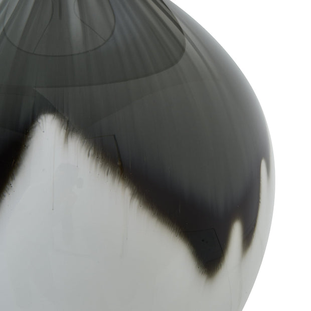 Grey Shadows Table Lamp With Linen Shade - Memoriex 