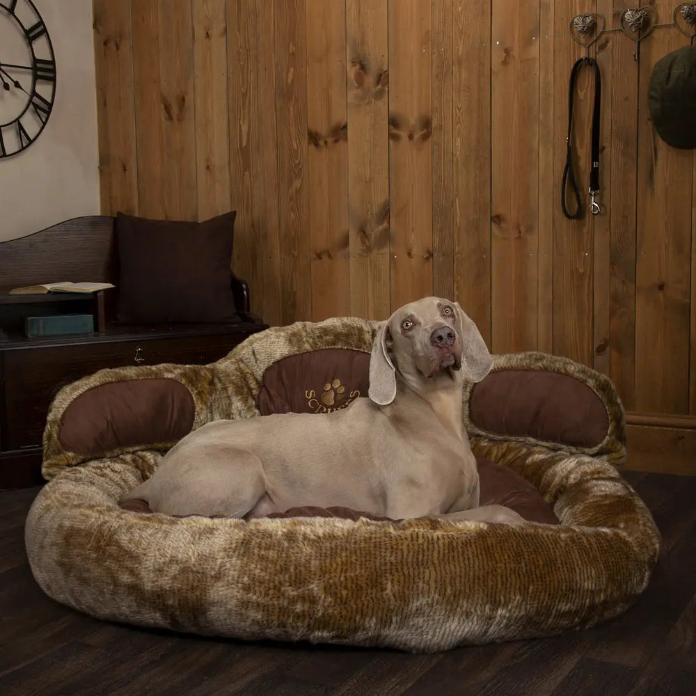 Grizzly Bear Dog Bed (in Beige, Brown) by Scruffs - Memoriex